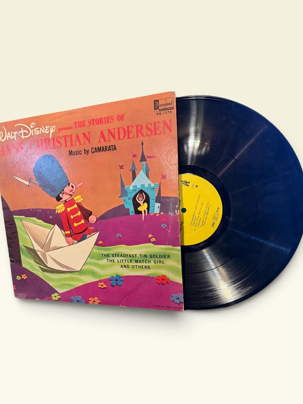 1967 Walt Disney Presents Hans Christian Andersen Stories Vinyl Record LP DQ176